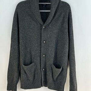 J. Crew Grandpa Lambswool Cardigan